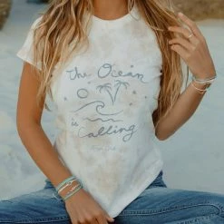 Pura Vida Bracelets Best Sellers The Ocean Is Calling Fitted Tee