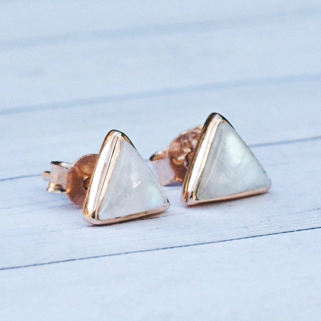 Best reviews of β Fall 2019 Best Sellers Gemstone Triangle Stud Earrings π 6 Fall 2019 Best Sellers Gemstone Triangle Stud Earrings