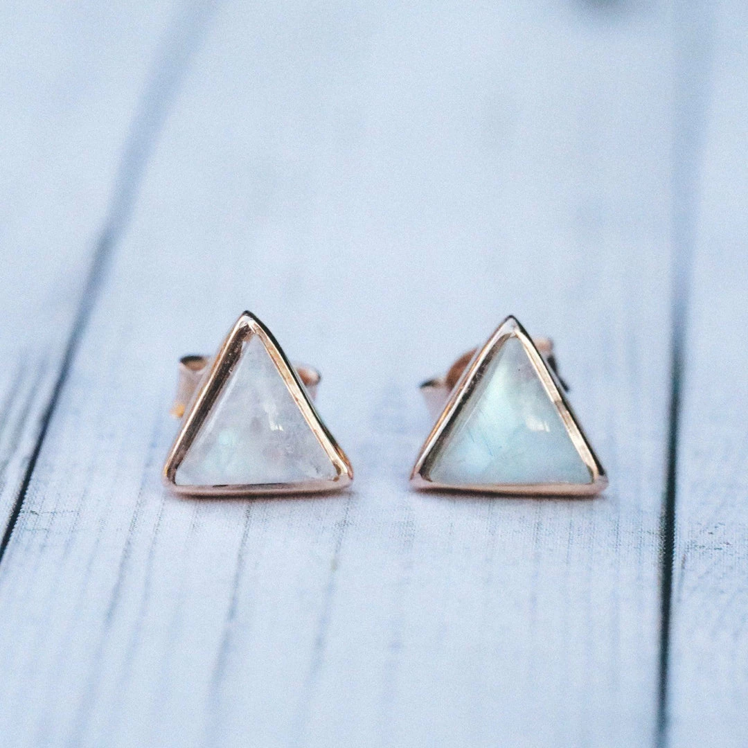 Best reviews of β Fall 2019 Best Sellers Gemstone Triangle Stud Earrings π 7 Fall 2019 Best Sellers Gemstone Triangle Stud Earrings