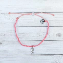 Pura Vida Bracelets Best Sellers Breast Cancer Awareness Charm