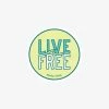 Pura Vida Bracelets PV Live Free Sticker Best Sellers