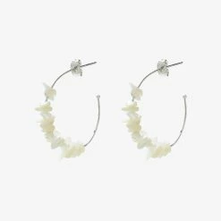 Pura Vida Bracelets Mother Of Pearl Chip Hoop Earrings Best Sellers