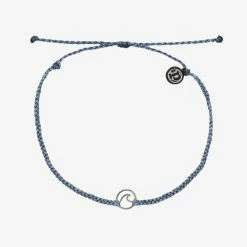Pura Vida Bracelets Mini Wave Charm Anklet