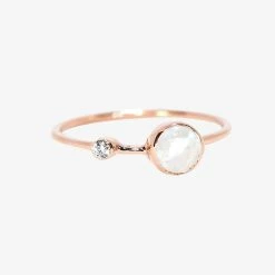 Pura Vida Bracelets Best Sellers Moonstone Double Stone Ring