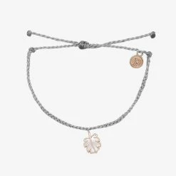 Pura Vida Bracelets Mother Of Pearl Monstera Charm Best Sellers