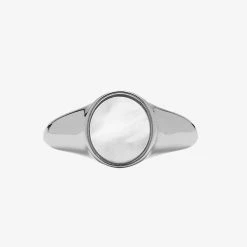 Pura Vida Bracelets Mother Of Pearl Signet Ring Best Sellers
