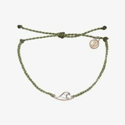 Pura Vida Bracelets Mother Of Pearl Wave Charm