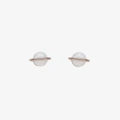 Pura Vida Bracelets Opal Saturn Stud Earrings