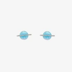 Pura Vida Bracelets Opal Saturn Stud Earrings