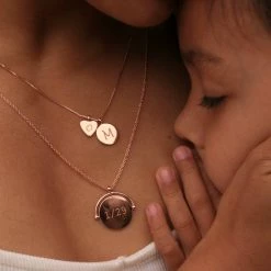 Pura Vida Bracelets Engravable Layered Pendant