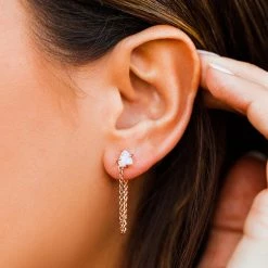 Pura Vida Bracelets Best Sellers Raw Gem Chain Wrap Earrings