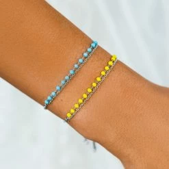 Pura Vida Bracelets Neon Chain Slider Bracelet