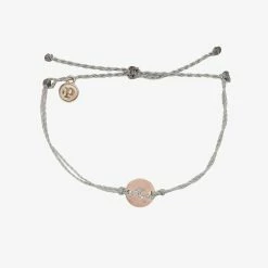 Pura Vida Bracelets Best Sellers Pave Wave Coin Charm