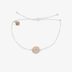 Pura Vida Bracelets Best Sellers Pave Wave Coin Charm