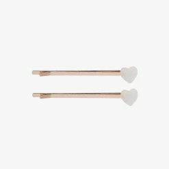 Pura Vida Bracelets Best Sellers Pearlized Heart Hair Pins (Set Of 2)