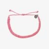 Pura Vida Bracelets Pink Half Flat Woven Bracelet