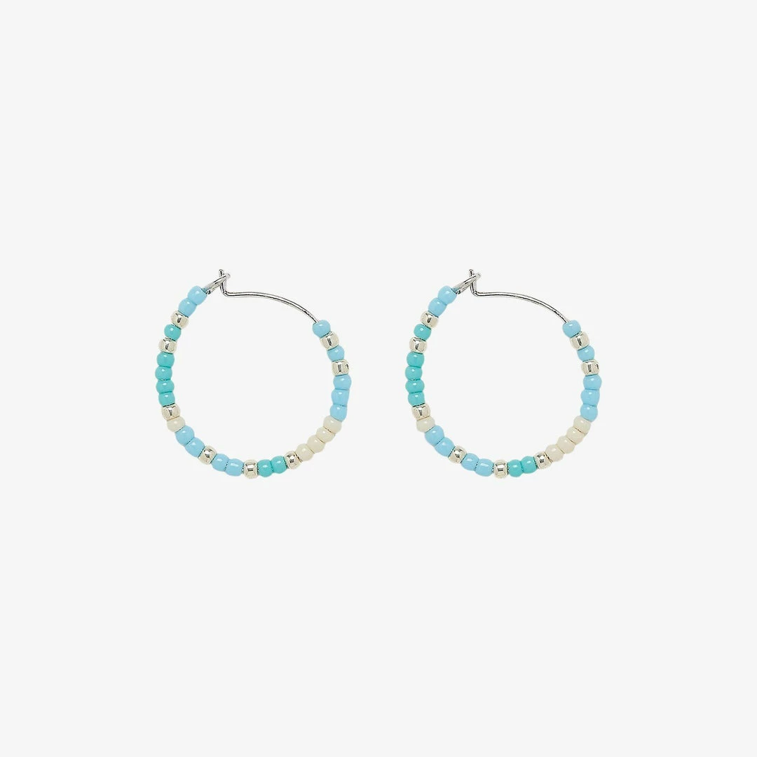 Cheapest ✨ Spring 2021 Best Sellers Playa Seed Bead Hoop Earrings ✔️ 3 Spring 2021 Best Sellers Playa Seed Bead Hoop Earrings