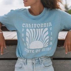Pura Vida Bracelets Best Sellers California State Of Mind Tee