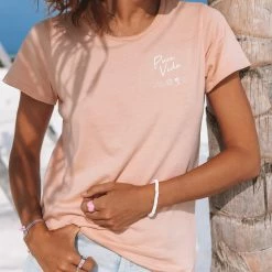 Pura Vida Bracelets Summer Vibes Fitted Tee Best Sellers
