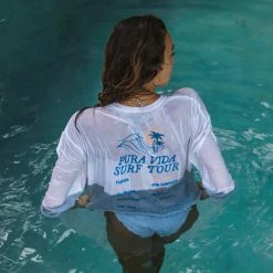 Pura Vida Bracelets Surf Tour Long Sleeve Boxy Tee Clothing