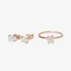 Fall 2019 Raw Crystal Ring + Earring Set Best Sellers
