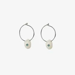 Spring 2021 Real Shell Hoop Earrings