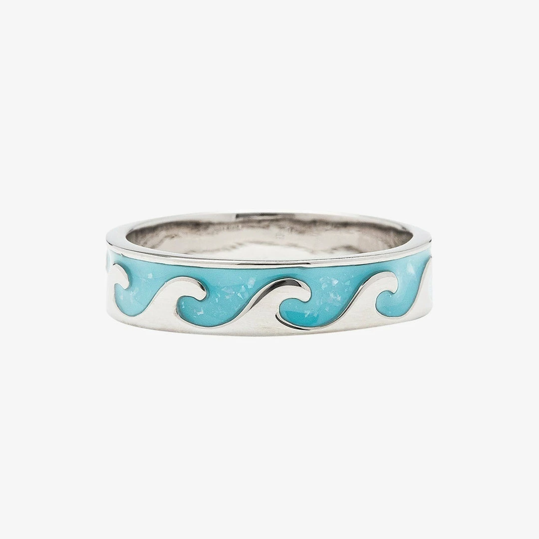 Best deal ❤️ Pura Vida Bracelets Best Sellers Reversible Enamel Wave Ring 👏 4 Pura Vida Bracelets Best Sellers Reversible Enamel Wave Ring