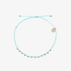 Pura Vida Bracelets Best Sellers Rose Gold Stitched Beaded Anklet