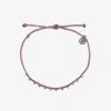 Pura Vida Bracelets Silver Stitched Beaded Anklet