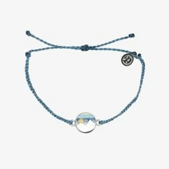 Pura Vida Bracelets Twin Peaks Charm Men's