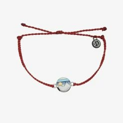 Pura Vida Bracelets Twin Peaks Charm Men's