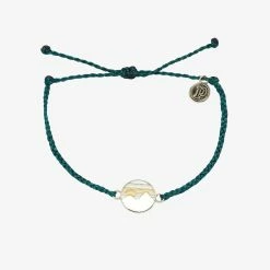Pura Vida Bracelets Twin Peaks Charm Men's