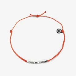 Pura Vida Bracelets Faceted Metal Bead Anklet