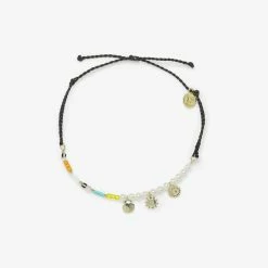 Pura Vida Bracelets Mixed Charm & Bead Anklet