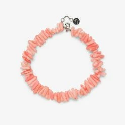 Pura Vida Bracelets Pink Coral Chain Anklet Best Sellers