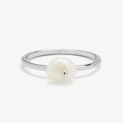 Pura Vida Bracelets Bitty Pearl Ring
