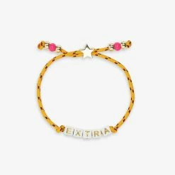 Pura Vida Bracelets Best Sellers Bungee Cord Alphabet Beaded Bracelet