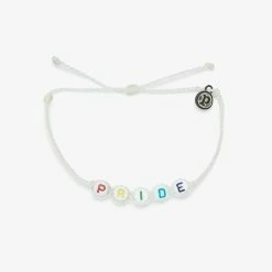 Charity Pride Alphabet Bead Bracelet