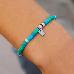 Charity Rainforest Heshi Bead Stretch Bracelet