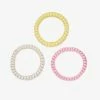 Pura Vida Bracelets Daisy Coil Scrunchies (Set Of 3)