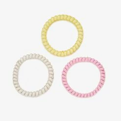 Pura Vida Bracelets Daisy Coil Scrunchies (Set Of 3)
