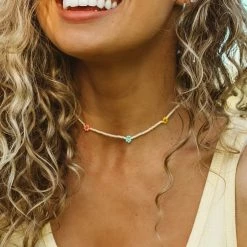 Spring 2021 Beaded Flower Choker