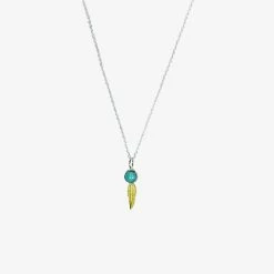 Pura Vida Bracelets Feather Necklace