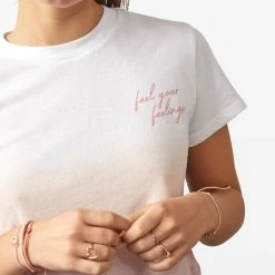Pura Vida Bracelets Feel Your Feelings Crop Tee Best Sellers