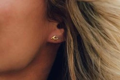 Pura Vida Bracelets Wave Stud Earrings Best Sellers