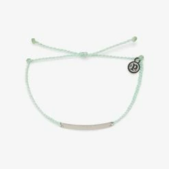 Pura Vida Bracelets Hammered Bar Charm Bracelet