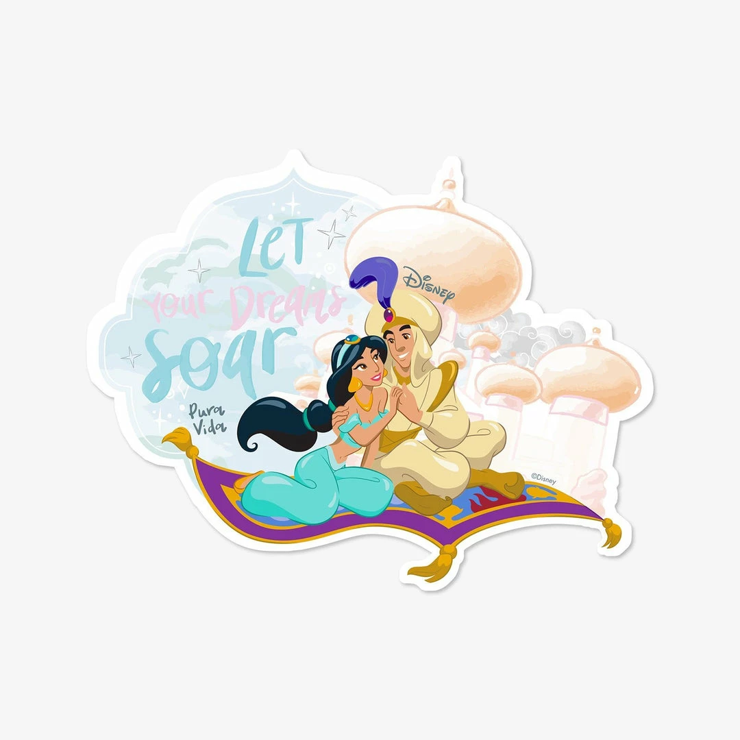 Discount 🤩 Disney Jasmine & Disney Aladdin Dreams Sticker Disney Collection 🌟 3 Disney Jasmine & Disney Aladdin Dreams Sticker Disney Collection