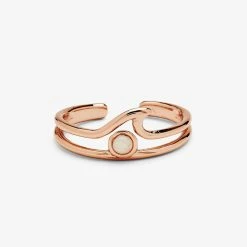 Pura Vida Bracelets Opal Wave Toe Ring