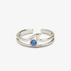 Pura Vida Bracelets Opal Wave Toe Ring