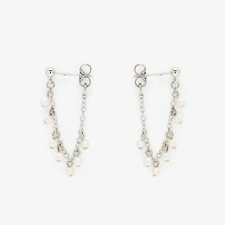 Pura Vida Bracelets Pearl Chain Wrap Earrings Best Sellers